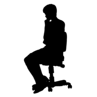 persone silhouette sovrapposizione. forma e forme. grafico risorsa e sfondo. png