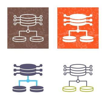 icono de vector de datos estructurados