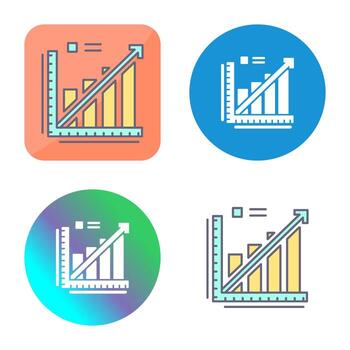 Line Graph Vector Icon