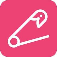 Safety Pin Vector Icon