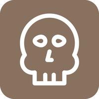 icono de vector de calavera