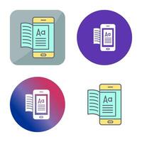 icono de vector de ebook