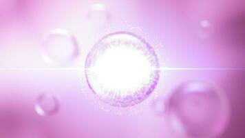 roze serum bubbels kunstmatig video