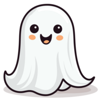 Beautiful Cute Halloween Ghost - Ai Generative png