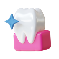 3d ilustração molar dente png