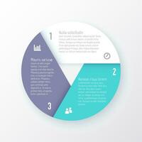 infographic template with three options for business information vector