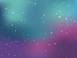 colorful galaxy background with stars and clouds vector