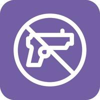 sin icono de vector de armas