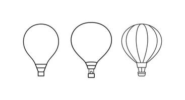 caprichoso caliente aire globo vectores Perfecto para infantil preguntarse y aventura.