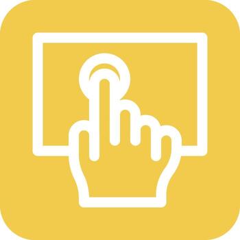 toque tecnología vector icono