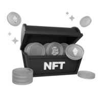 Coin Chest NFT  Illustration png