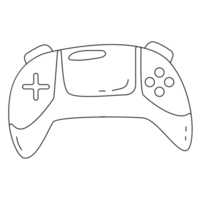 Game Doodle Web Element 2D Outline Illustrations png