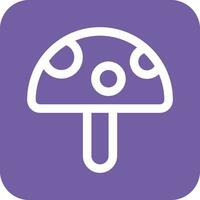 Spring Mushroom Vector Icon