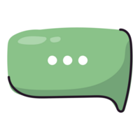 Chat Doodle Web Element 2D Color Illustrations png