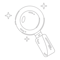 Searching Idea Creative Idea 2D Outline Illustrations png