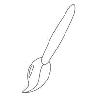 Paintbrush Doodle Web Element 2D Outline Illustrations png