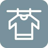 Drying Clothes Vector Icon