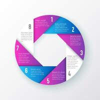 infographic diagramm pie chart template vector