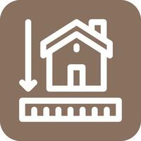 House Measurement Vector Icon