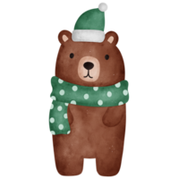 Urso Natal decorativo elementos png