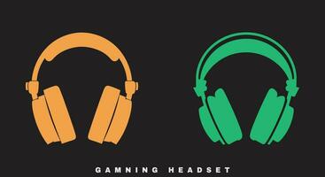 Gaming Essentials Essential Headset Illustrations for Gamers vector