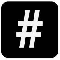 emoji känsla svart låda social chatt ikon illustration isolerat på transparent bakgrund png