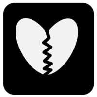 emoji emoção Preto caixa social bate-papo ícone ilustração isolado em transparente fundo png