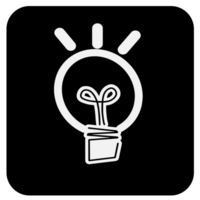 Emoji emotion black box social chat  icon illustration isolated on transparent background png
