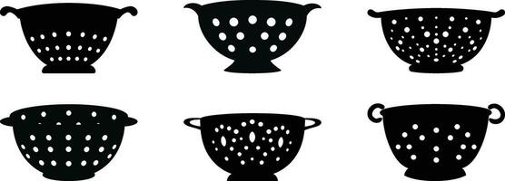 Strain it Out   Creative Vector Illustration of a Colander