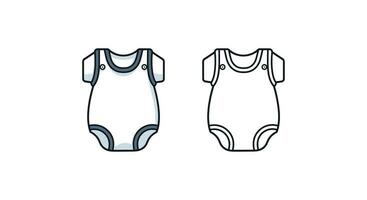 Celebrate Baby's Wardrobe with Cute Rompers in Vector Art.