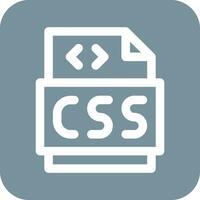 icono de vector de archivo css