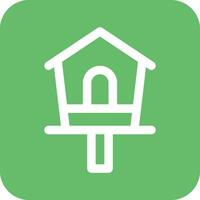 Bird House Vector Icon