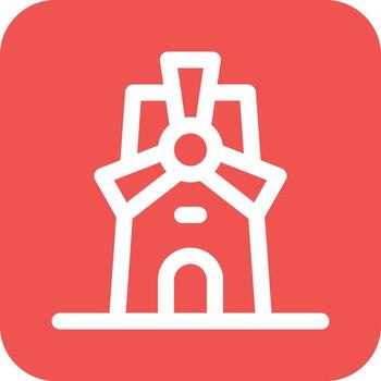 Windmill Vector Icon