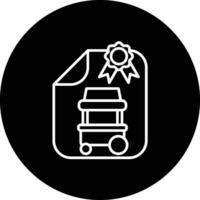 Street Food License Vector Icon