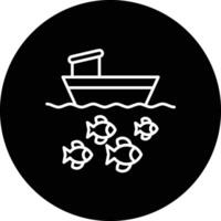 Fishing Boat Vector Icon