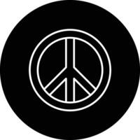 icono de vector de paz