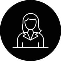 Customer Female Vector Icon