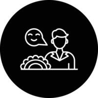 Food Vendor Male Vector Icon