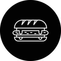 Deli Style Sandwich Vector Icon