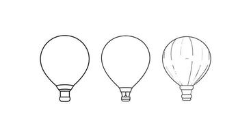 Dream Big Hot Air Balloon Vector Collection for Inspirational and Uplifting Designs.