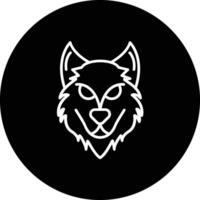 icono de vector de lobo