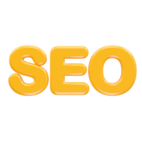 seo icône 3d illustration le rendu transparent élément png