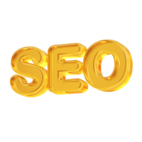 seo ícone 3d ilustração Renderização transparente elemento png