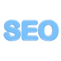 SEO Symbol 3d Illustration Rendern transparent Element png