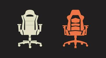 Ergonomic Comfort Stylish Gaming Chair Vector Graphics for Designers