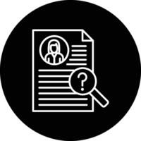 Background Check Vector Icon