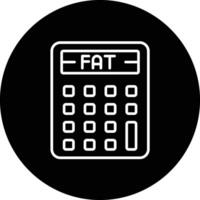 Body Fat Calculator Vector Icon