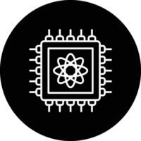 Quantum Computer Vector Icon