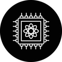 Quantum Computer Vector Icon