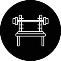 Adjustable Bench Vector Icon